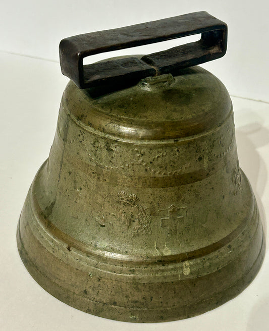 ANTIQUE BRONZE BELL CHIANTEL FONDEUR 1879