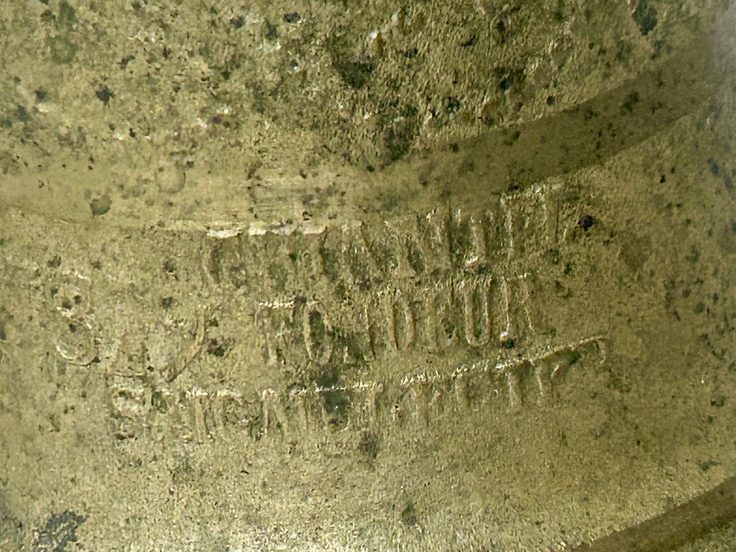 ANTIQUE BRONZE BELL CHIANTEL FONDEUR 1879