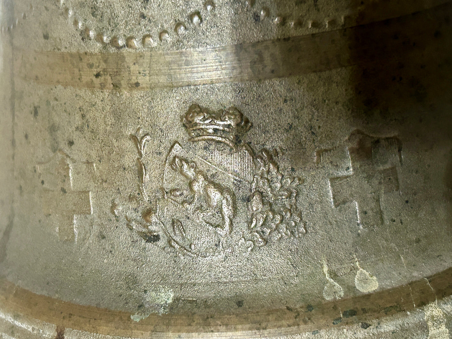 ANTIQUE BRONZE BELL CHIANTEL FONDEUR 1879