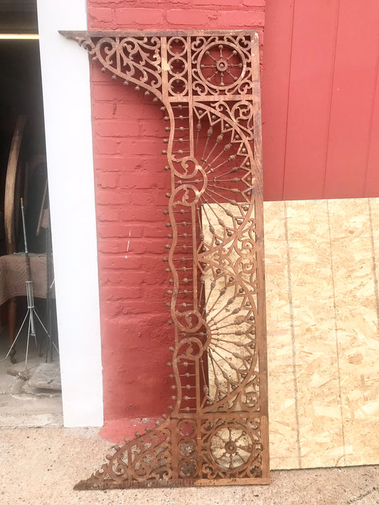 ANTIQUE LARGE WOODEN FRETWORK