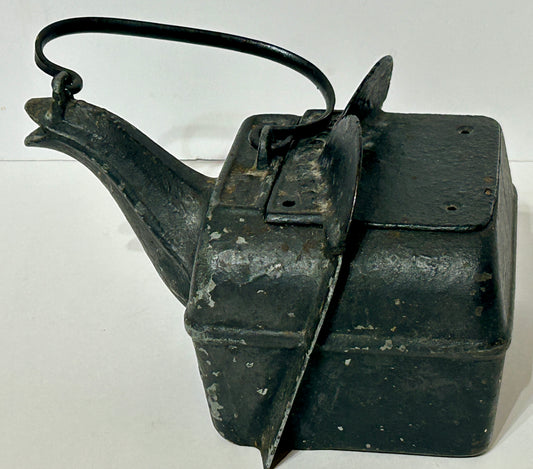 CAST IRON 1869 S. SPOARS BOILING KETTLE TROY NEW YORK