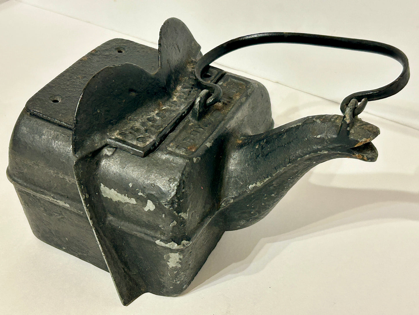 CAST IRON 1869 S. SPOARS BOILING KETTLE TROY NEW YORK