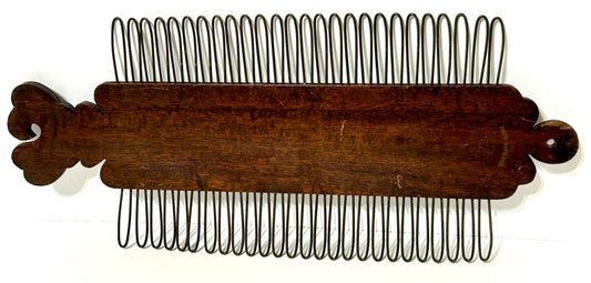 FOLKY EARLY 1900 TAPE LOOM WOOD AND WIRE