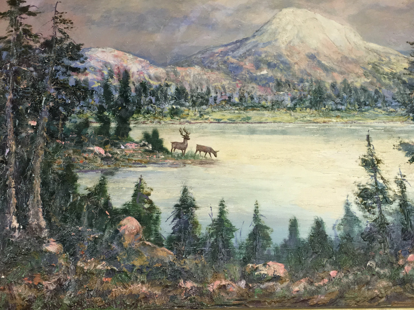 KANSAS ARTIST DAVID MANROSE 1953 PAINTING "THREE DIMENSION"