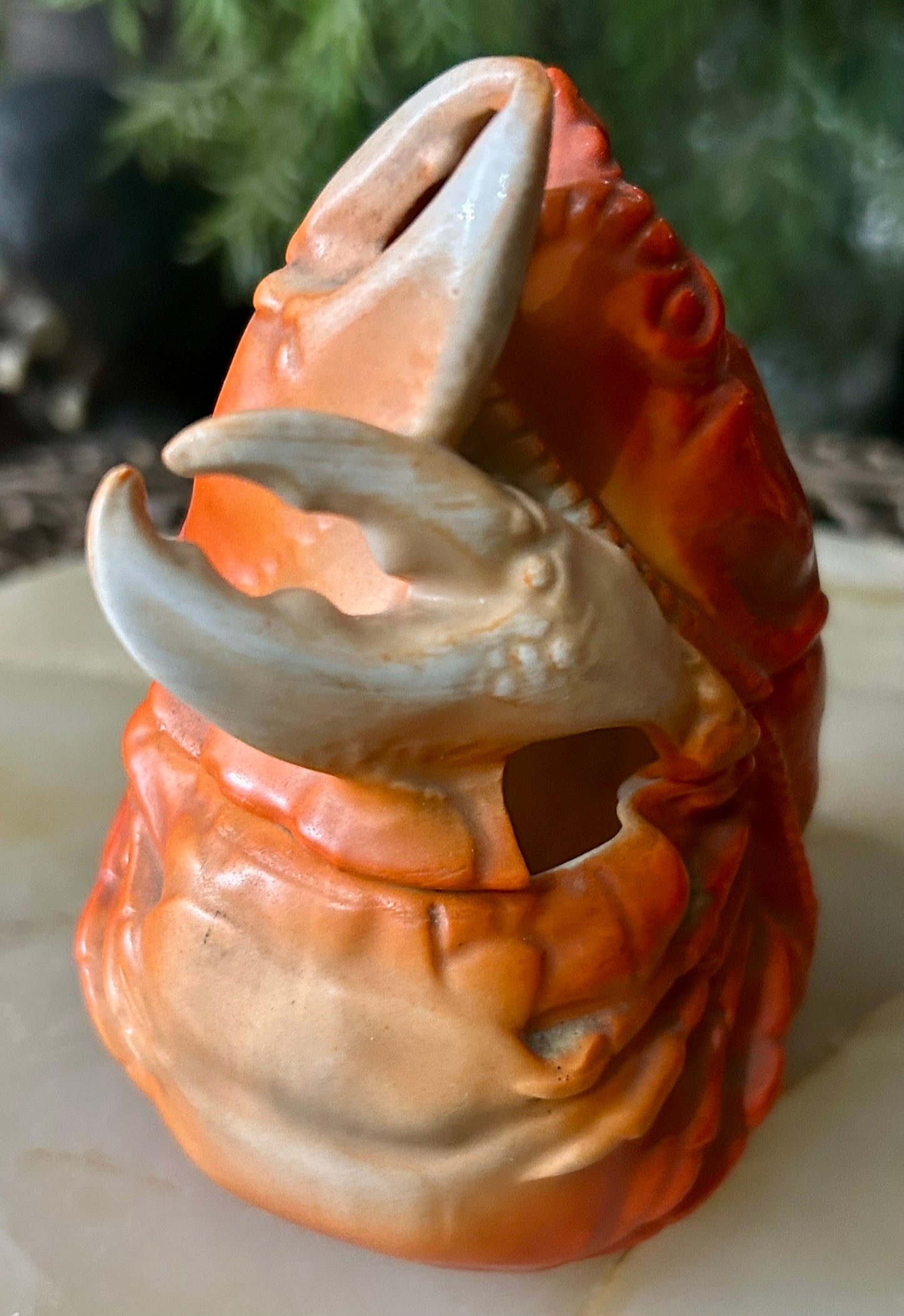 ROYAL BAYREUTH LOBSTER COVERED MUSTARD DISH