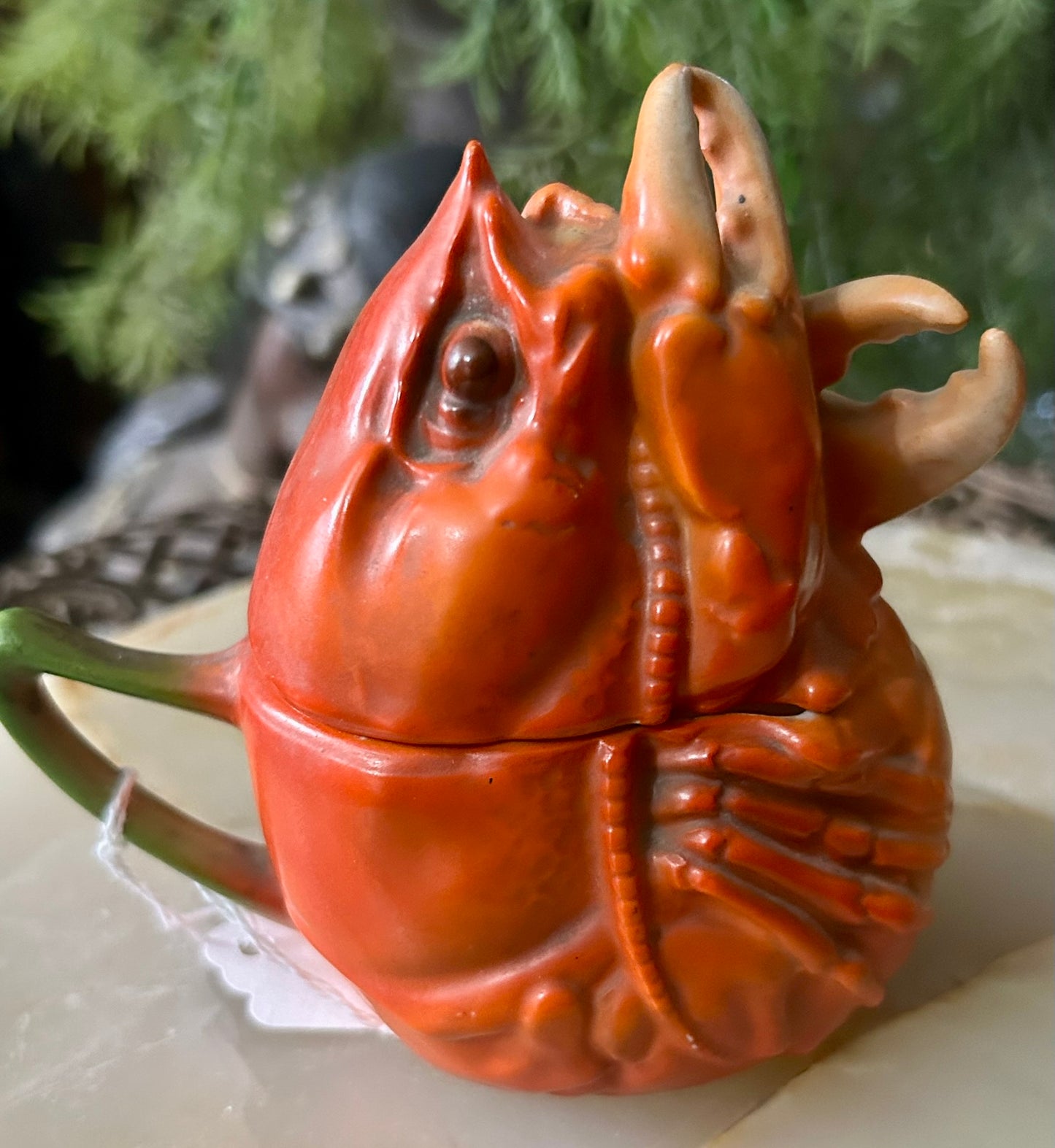 ROYAL BAYREUTH LOBSTER COVERED MUSTARD DISH