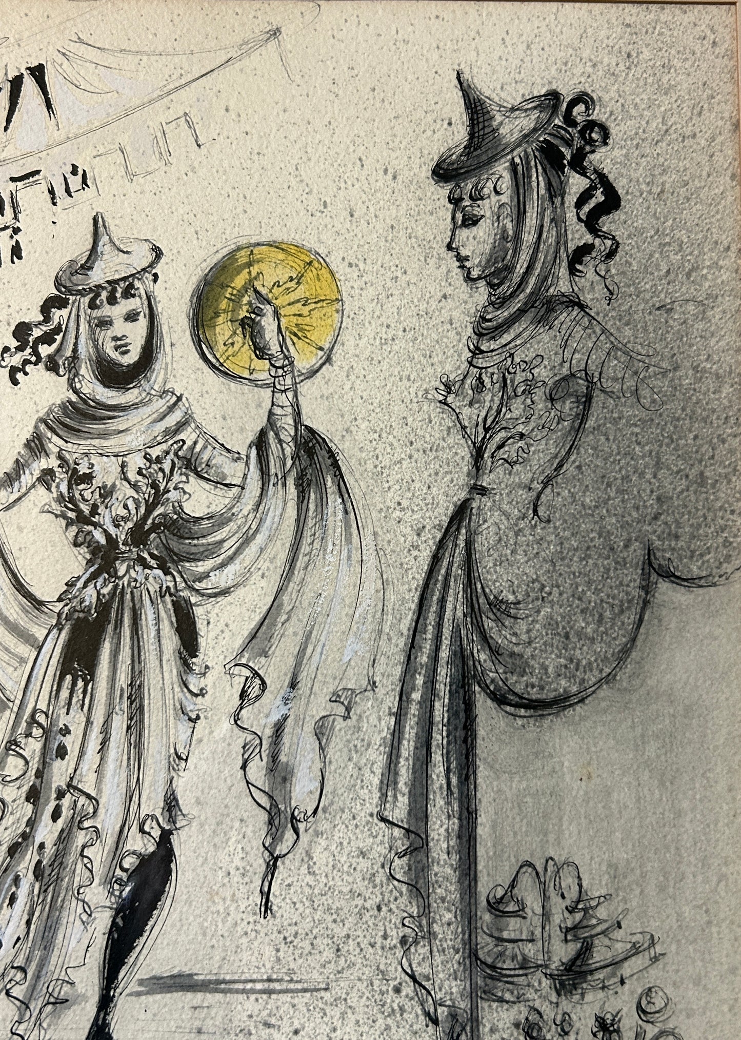 MILES WHITE COSTUME DESIGN WATERCOLOR FOR RINGLING CIRCUS SHOWS