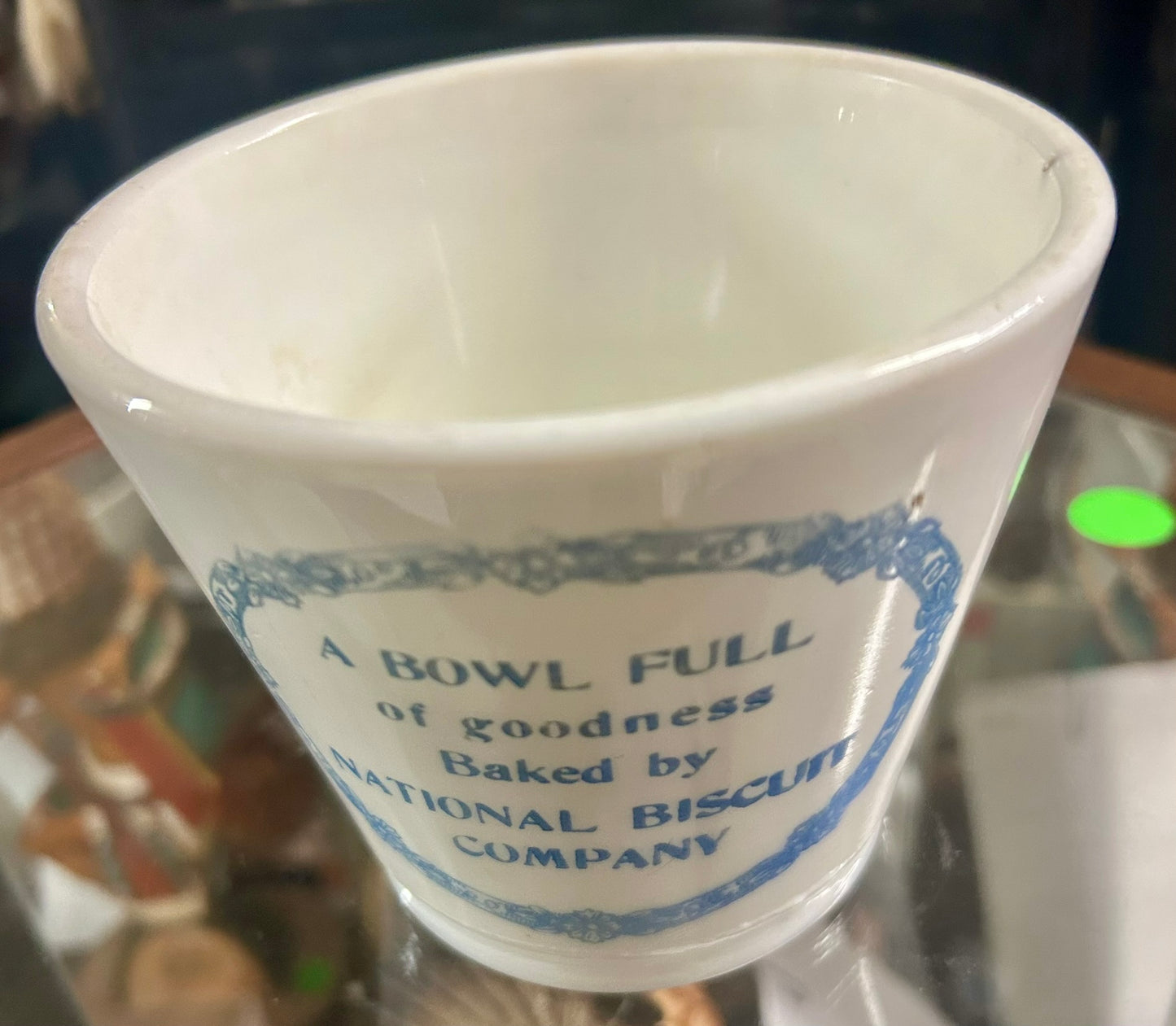 NATIONAL BISCUIT ANTIQUE ADVERTISING BOWL