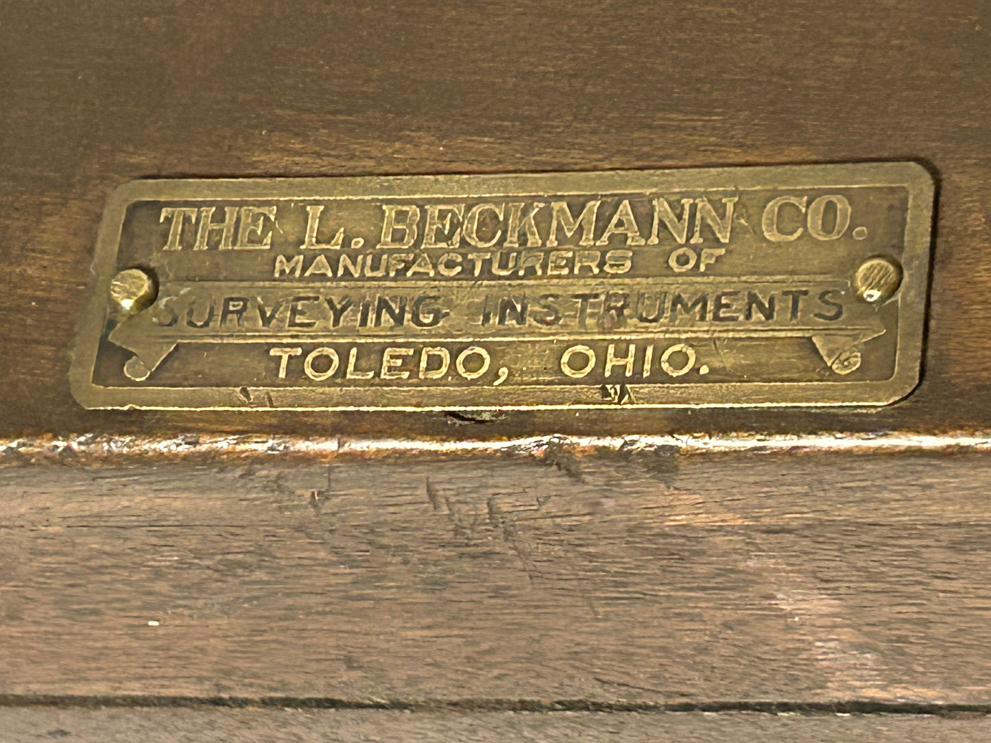 BECKMAN BRASS SURVEYING ANTIQUE TRANSIT