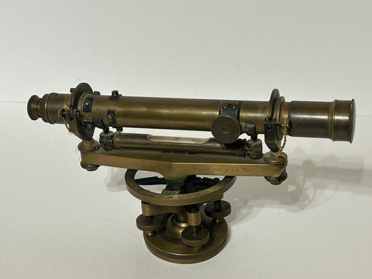 BECKMAN BRASS SURVEYING ANTIQUE TRANSIT