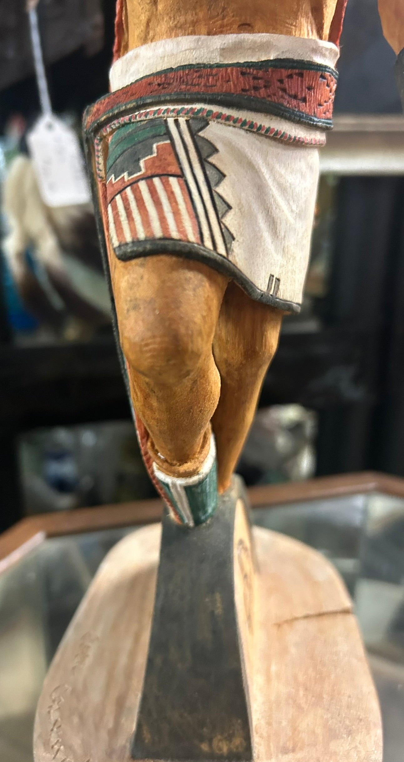 SUN KATSINA HOPI CARVED FIGURE BY CECIL CALNIMPTEWA