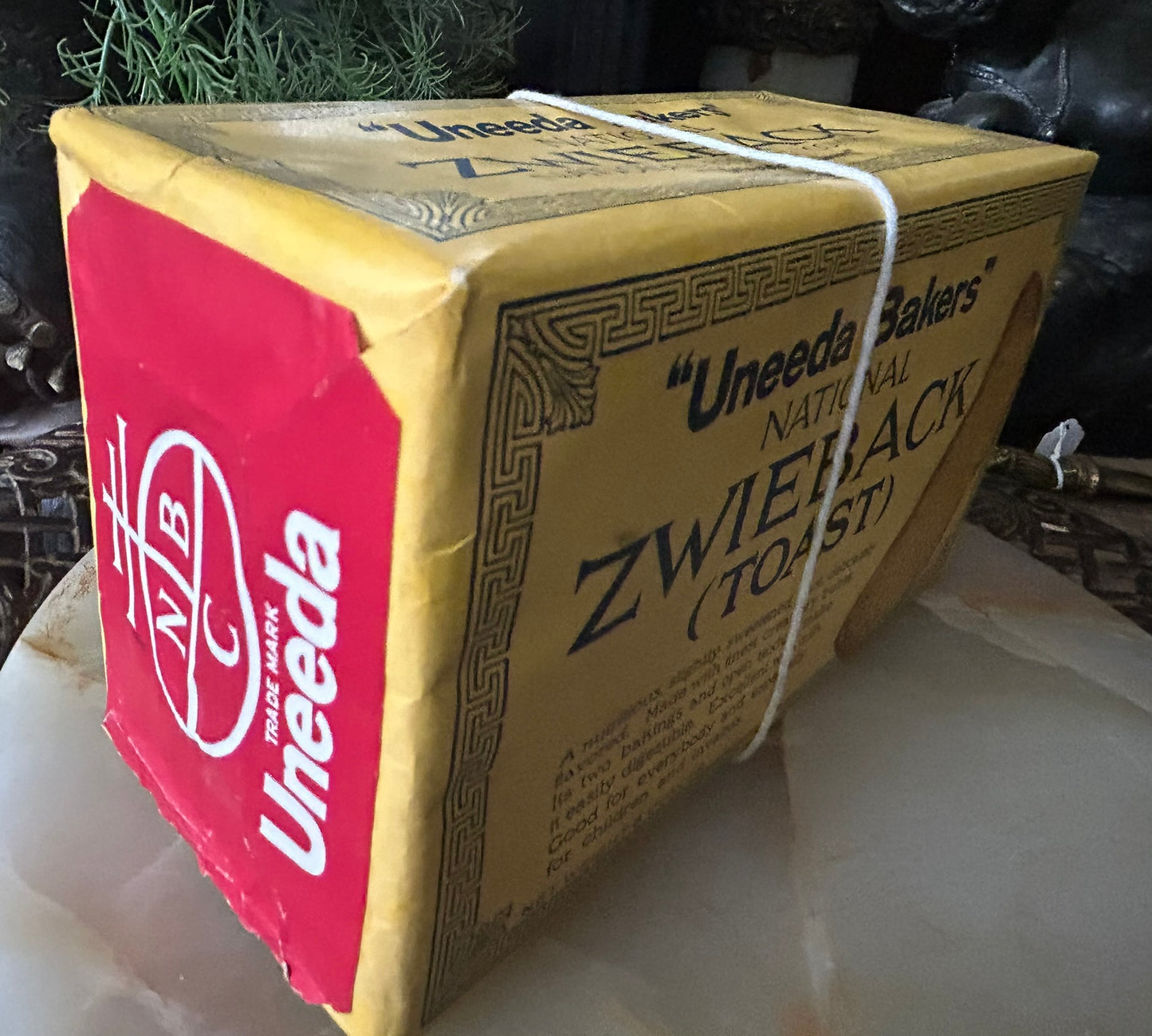 ANTIQUE NATIONAL BISCUIT  ZWIEBACK DEALER DISPLAY BOX