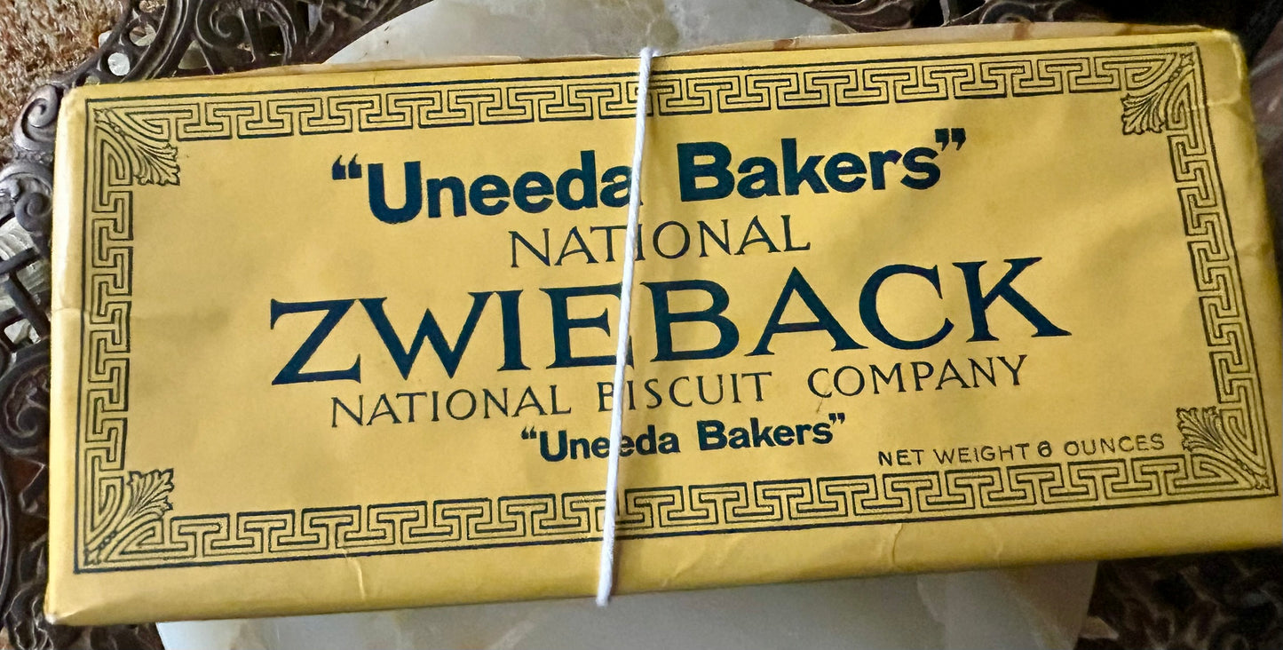 ANTIQUE NATIONAL BISCUIT  ZWIEBACK DEALER DISPLAY BOX