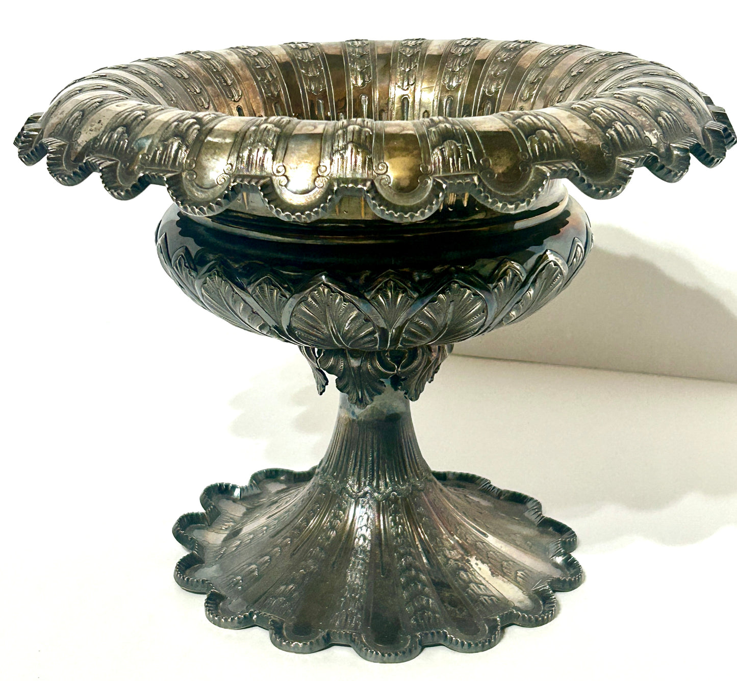 ANTIQUE STERLING SILVER CENTERPIECE BOWL BY BAILEY & CO. 1852-1862 PHILADELPHIA.  CALL OR TEXT FOR MORE INFORMATION