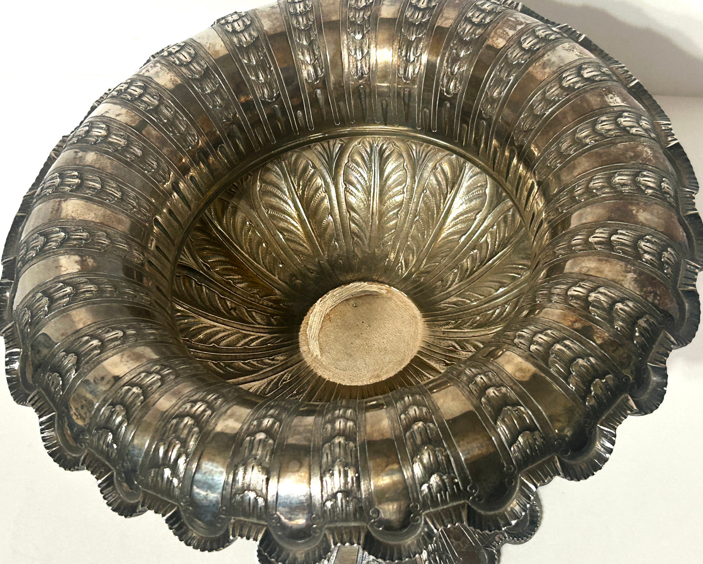 ANTIQUE STERLING SILVER CENTERPIECE BOWL BY BAILEY & CO. 1852-1862 PHILADELPHIA.  CALL OR TEXT FOR MORE INFORMATION