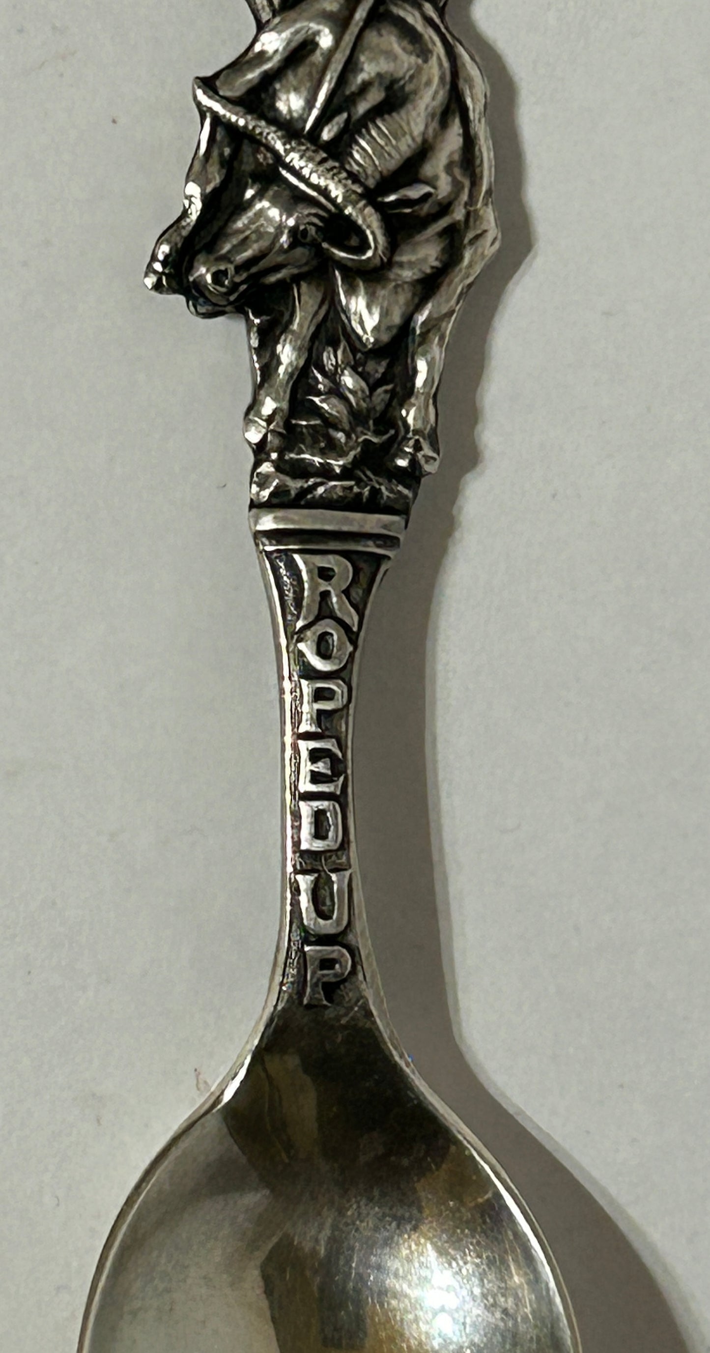STERLING SILVER FIGURAL COWBOY SPOON