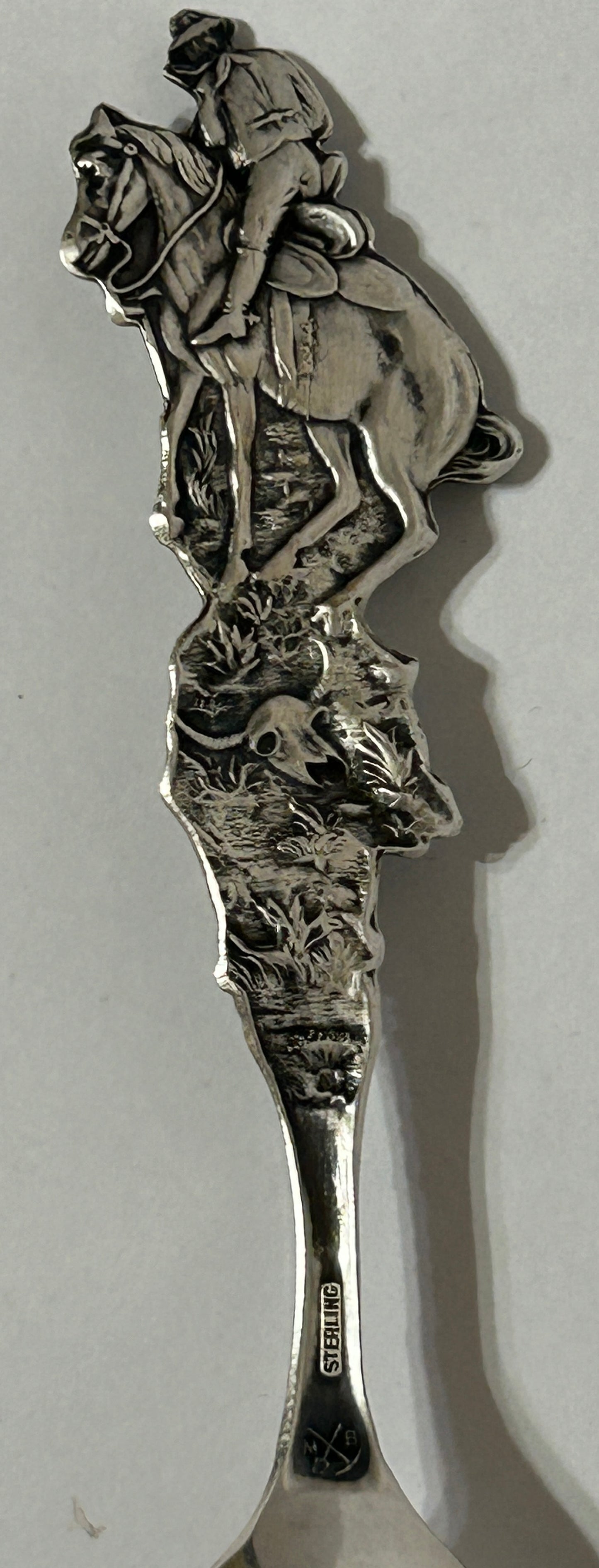 STERLING SILVER FIGURAL COWBOY SPOON