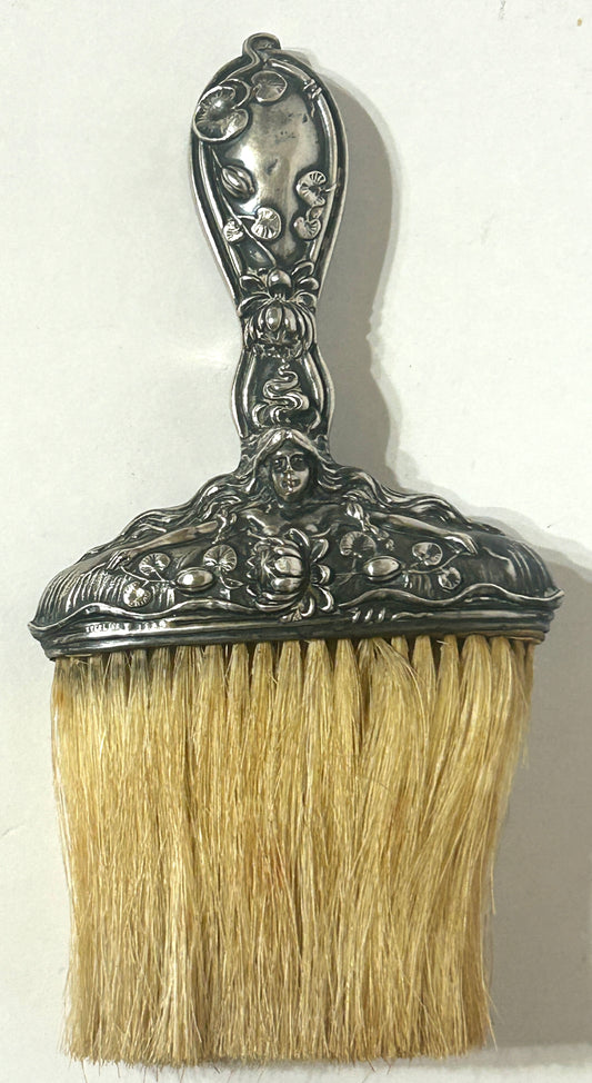 ANTIQUE STERLING ART NOUVEAU LADY AND LILY PAD BY SIMONS BROTHERS