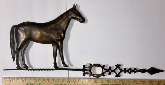 ANTIQUE STANDING HORSE COPPER WEATHERVANE BY DODD AND STRUTHERS