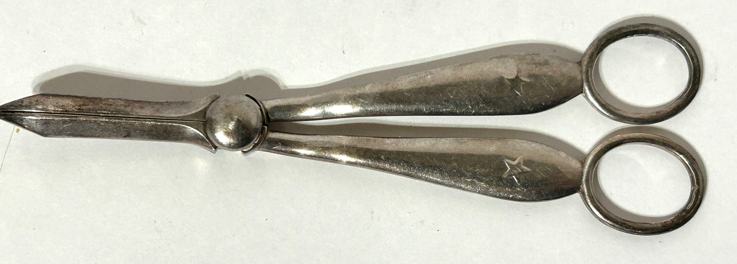 WHITE STAR SHIP LINES SILVER PLATED GRAPE SHEARS