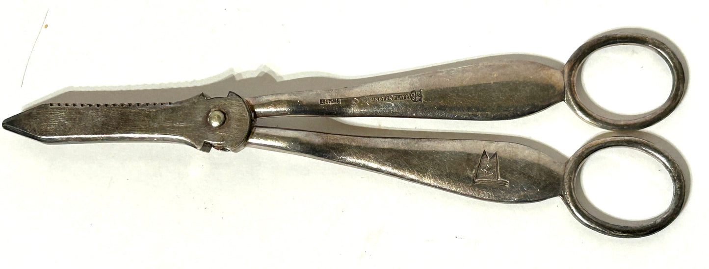 WHITE STAR SHIP LINES SILVER PLATED GRAPE SHEARS