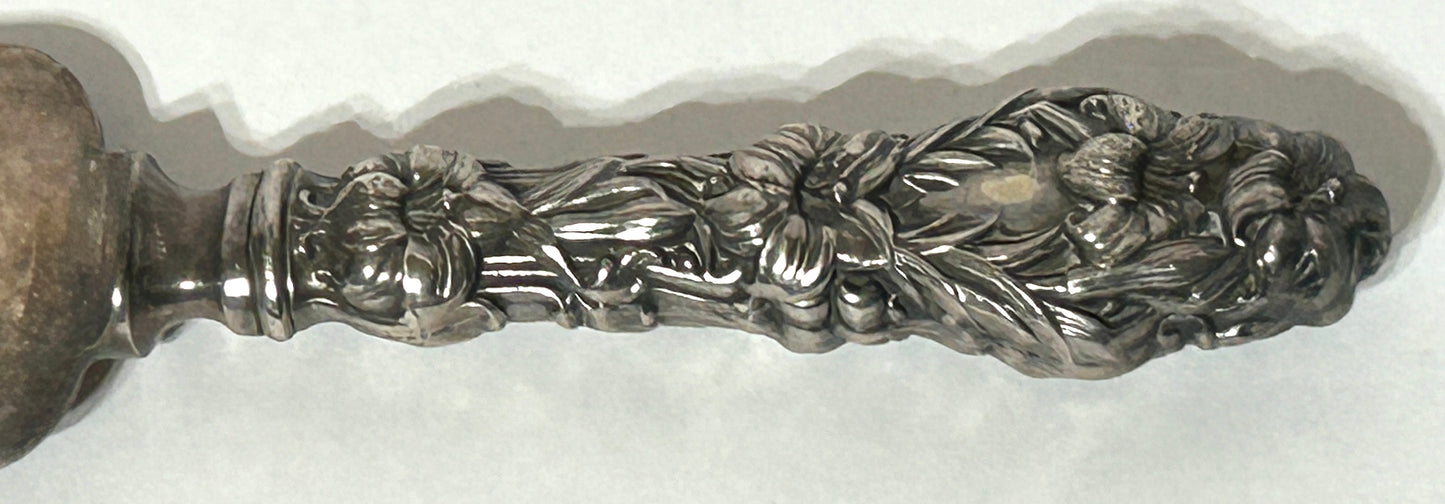 WHITING STERLING HANDLE LILY PATTERN CAKE SERVER