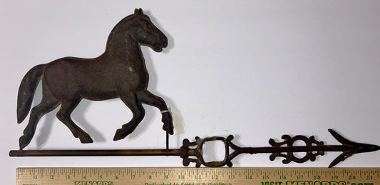 ANTIQUE TROTTING HORSE WEATHERVANE