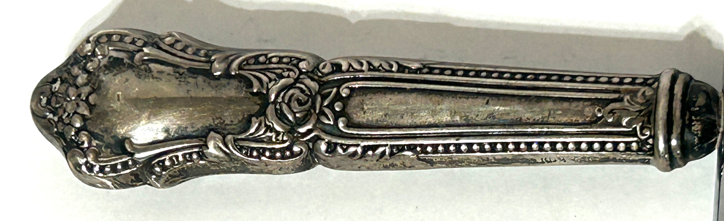 STERLING HANDLES PAIR OF CHEESE AND MEAT SLICERS