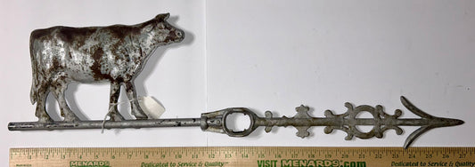 ANTIQUE COW WEATHERVANE ARROW