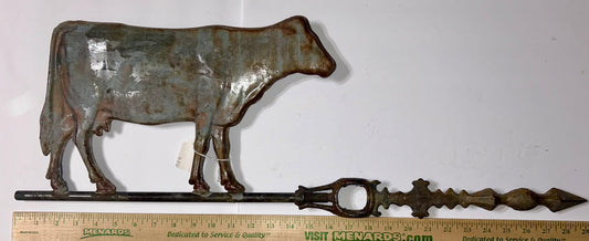 ANTIQUE COW LARGE WEATHERVANE