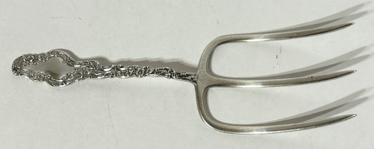 STERLING ANTIQUE LARGE SERVING FORK BY WM. B. DURGIN