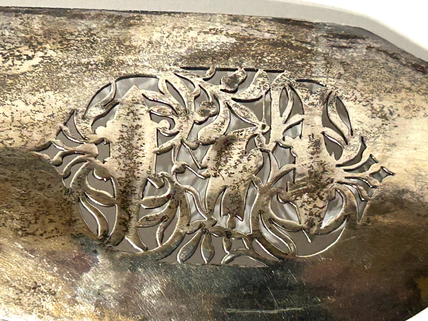 ANTIQUE BRITISH STERLING HEAVY FISH SERVER