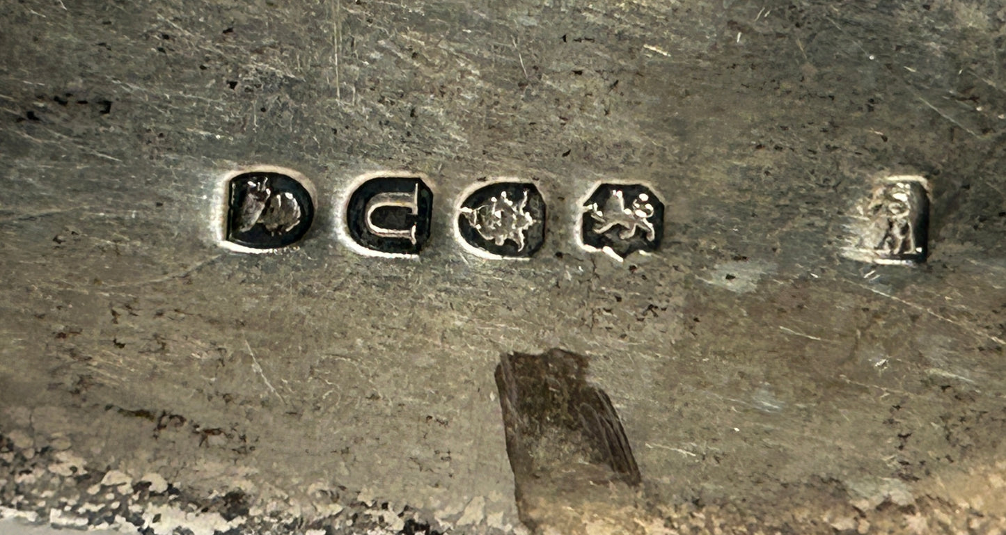 ANTIQUE BRITISH STERLING HEAVY FISH SERVER