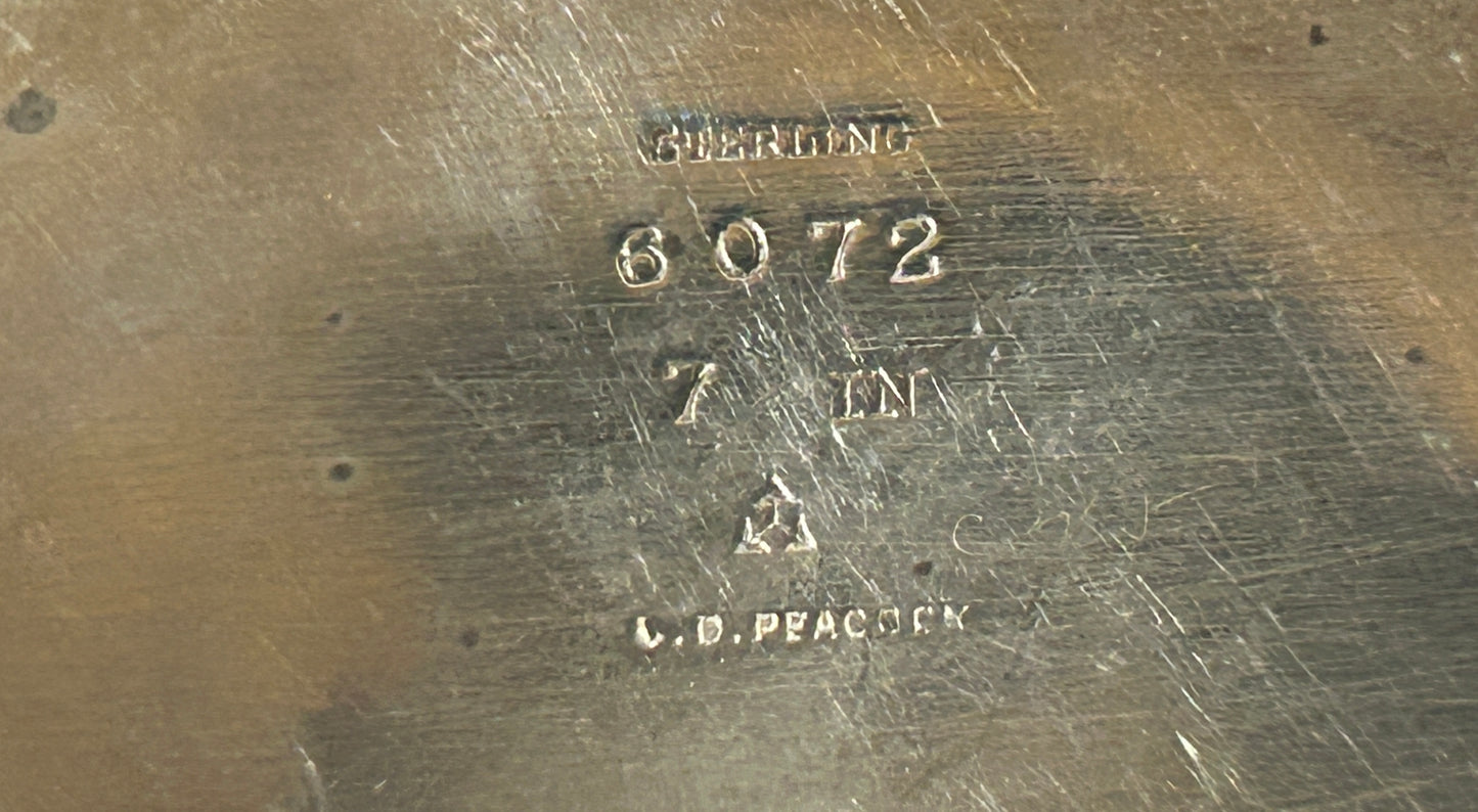 ANTIQUE STERLING PAIR OF FANCY DISHES