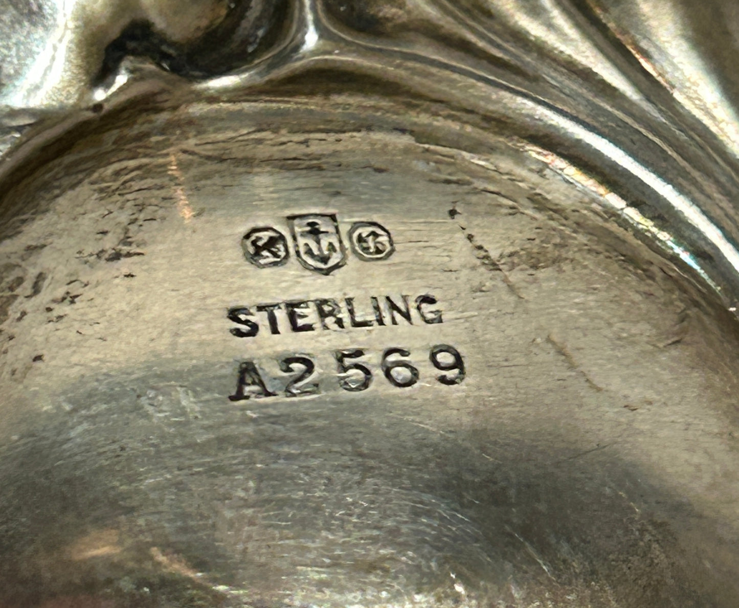 ANTIQUE STERLING PAIR OF FANCY DISHES