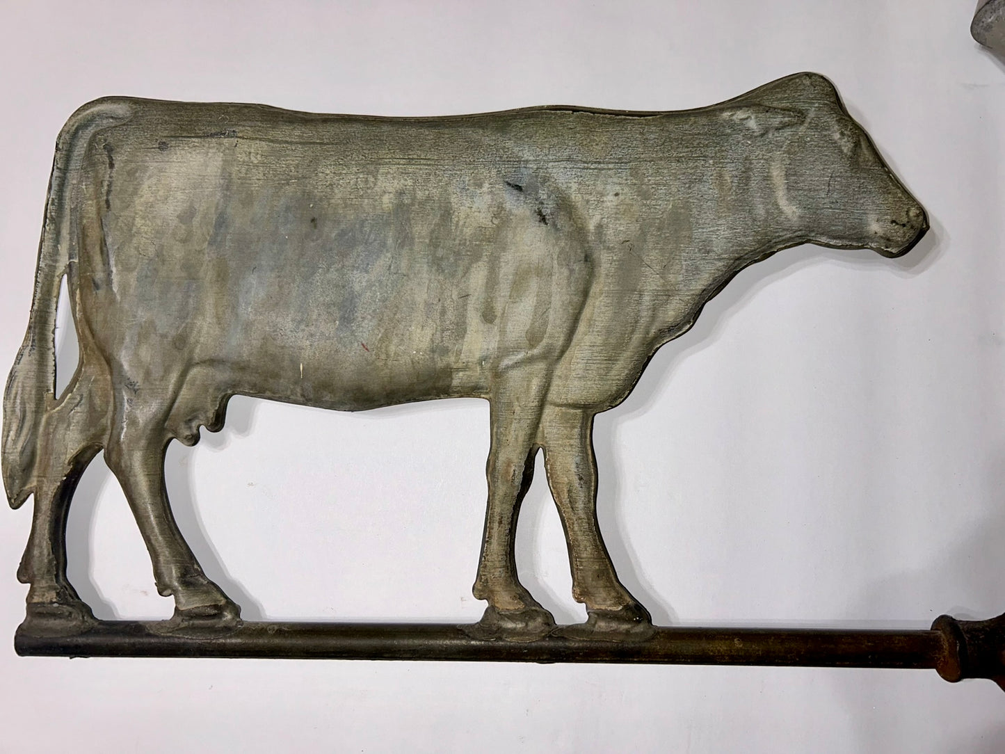 ANTIQUE COW LARGE WEATHERVANE
