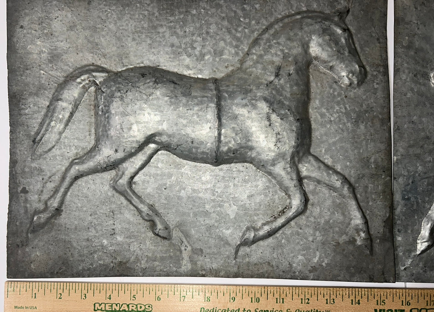 ANTIQUE HORSE WEATHER VANE RARE UNASSEMBLED TWO HAVES