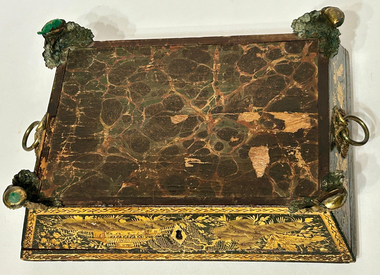 ANTIQUE CHINESE CHINOISERIE BOX