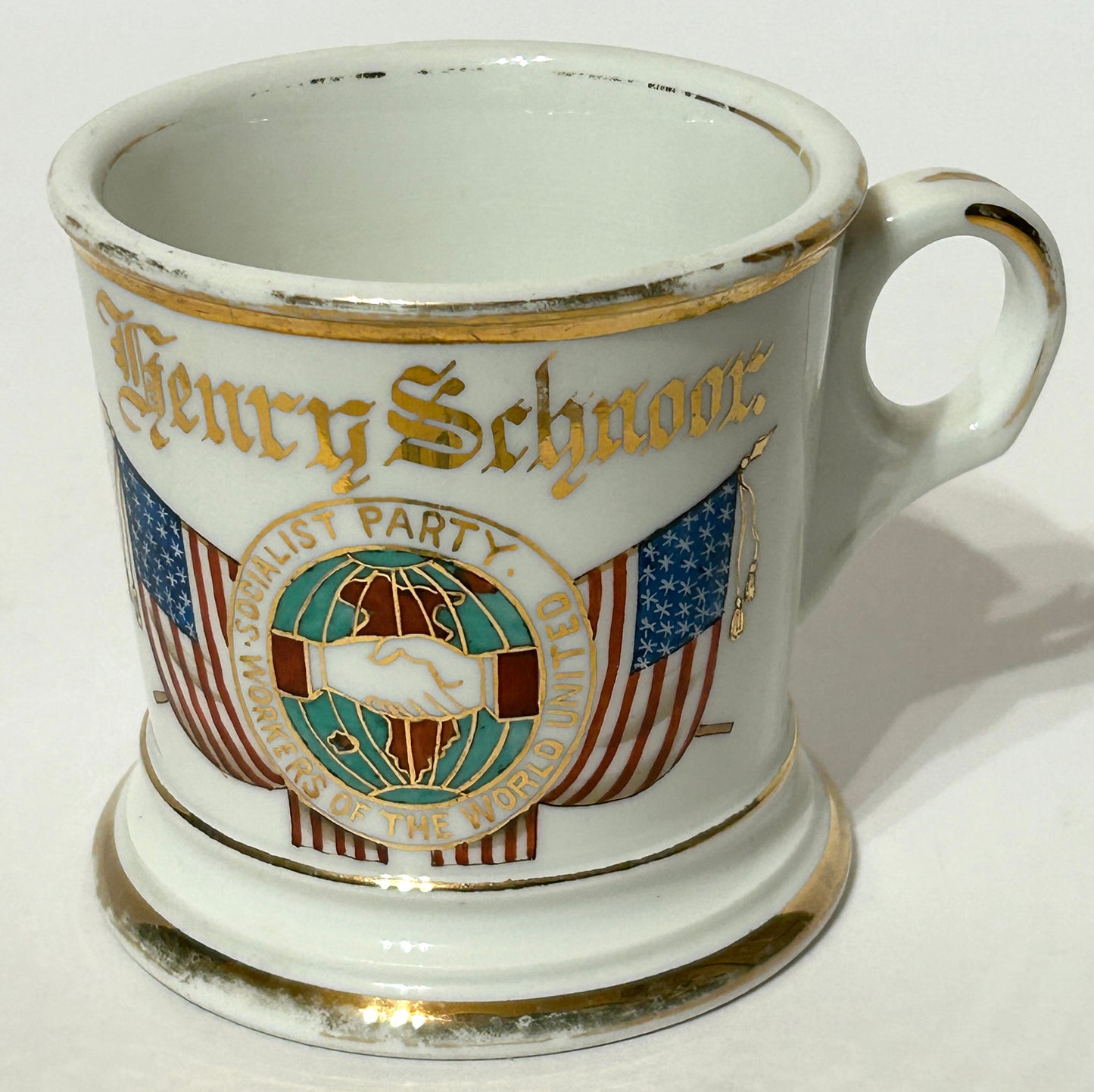 SOCIALIST PARTY ANTIQUE SHAVING MUG