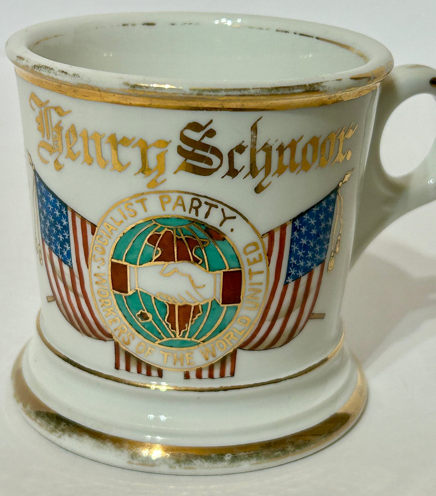 SOCIALIST PARTY ANTIQUE SHAVING MUG