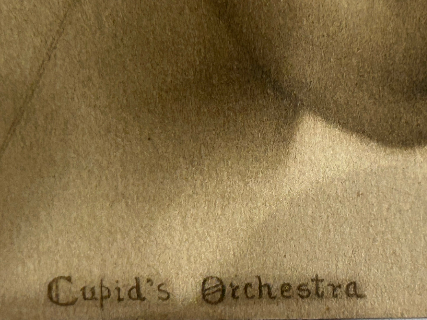 CUPIDS ORCHESTRA ANTIQUE PRINT OF CUPIDS PLAYING INSTRUMENTS