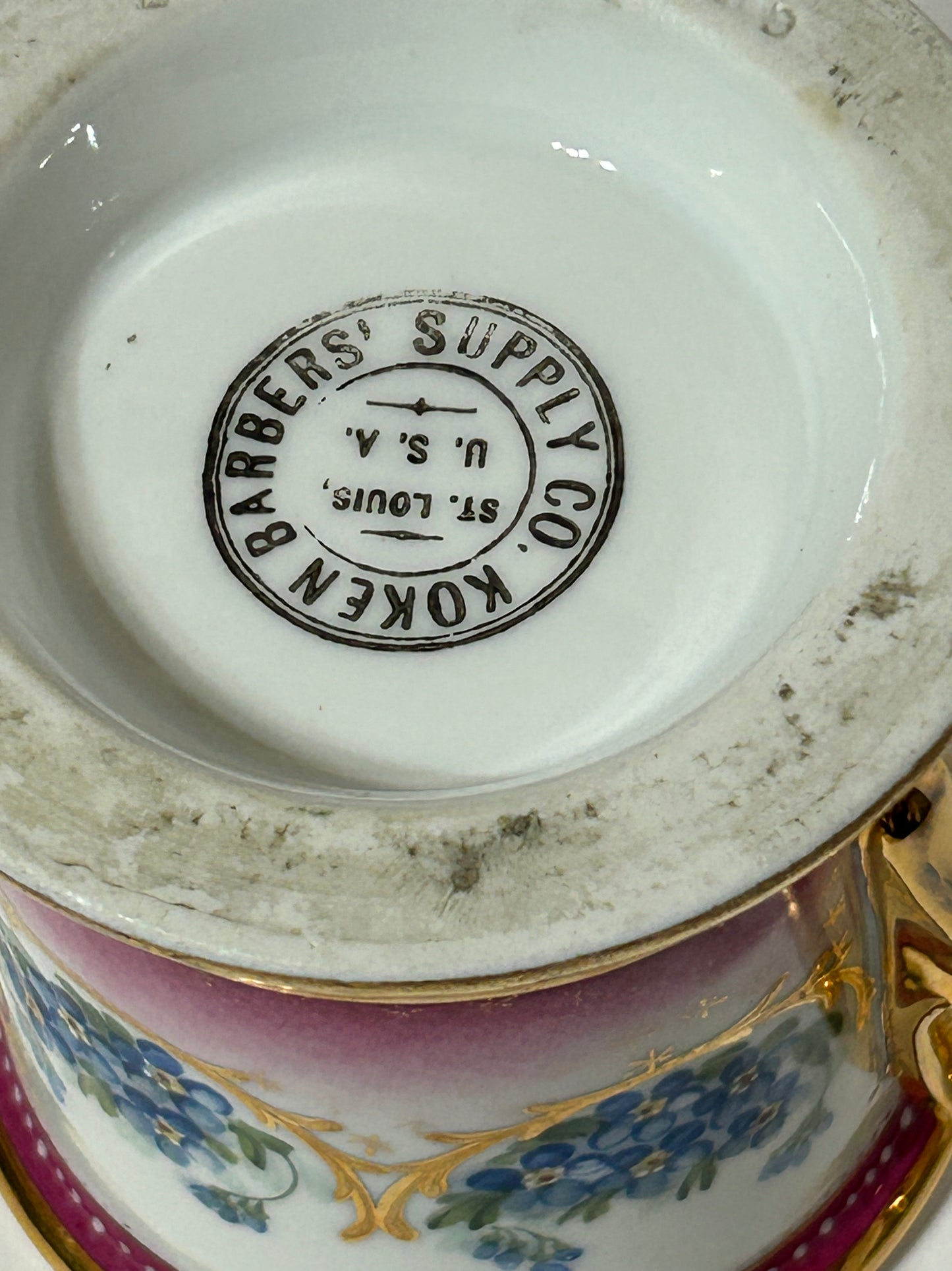 ANTIQUE MASONIC SHAVING MUG BY KOKEN