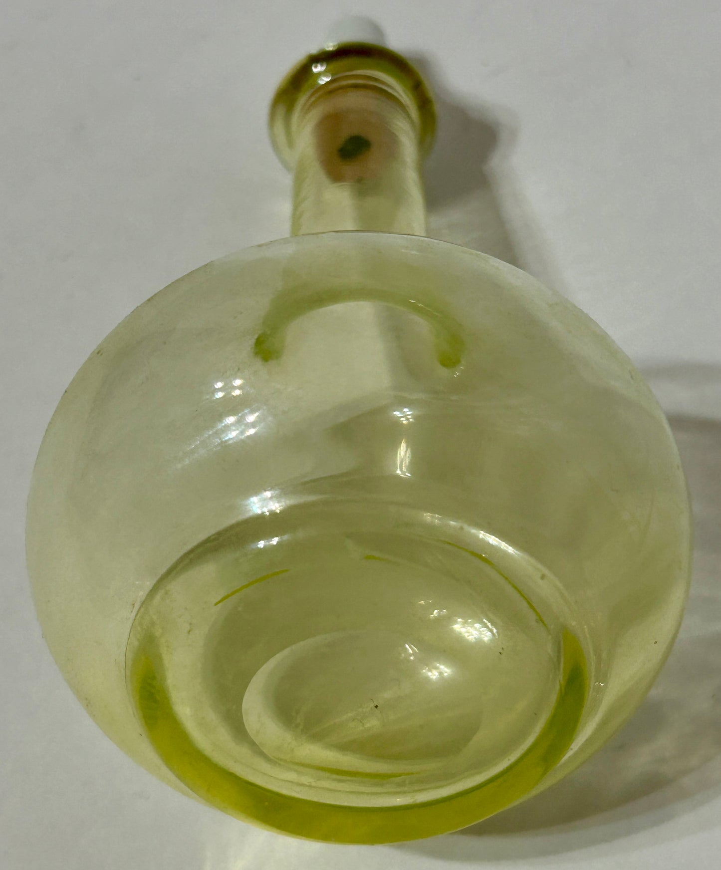 VASELINE GLASS BARBER BOTTLE