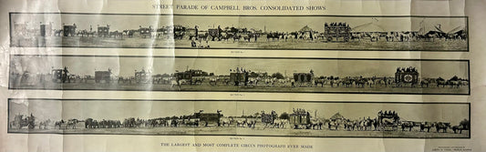 CAMPBELL BROS. PANORAMIC CIRCUS STREET PARADE PHOTOS FROM EARLY 1900