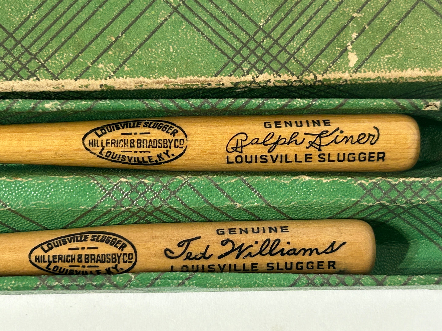 TED WILLIAMS AND RALPH KINER LOUISVILLE SLUGGER PEN AND PENCIL