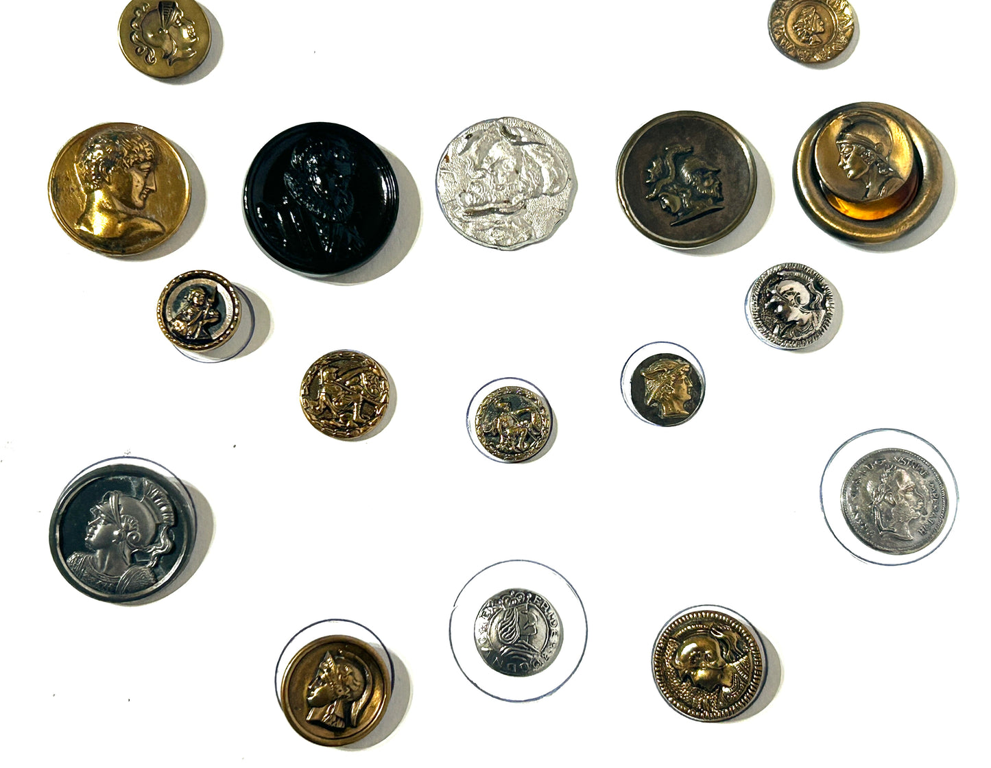 ANTIQUE MAN HEADED BUTTONS