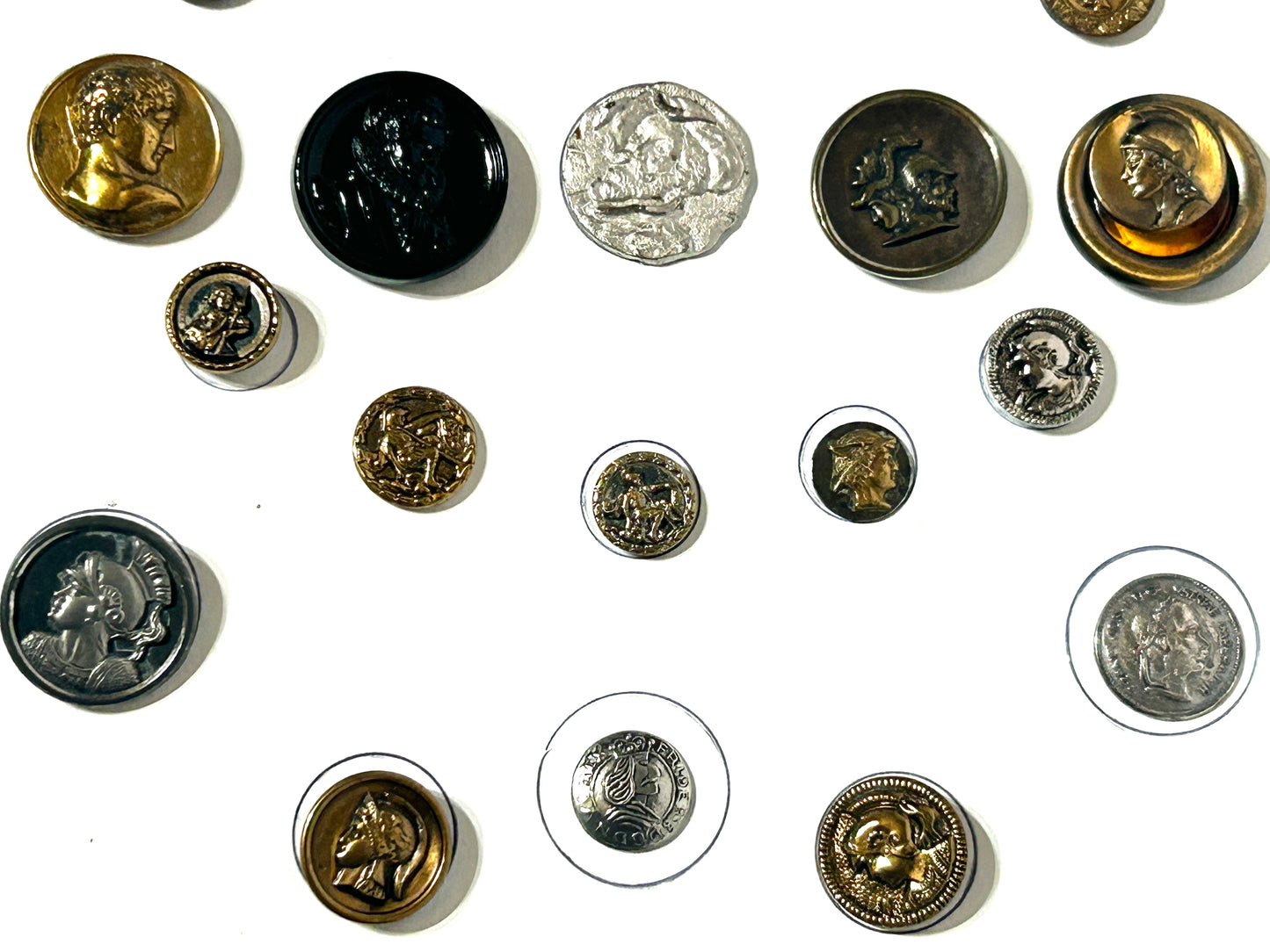 ANTIQUE MAN HEADED BUTTONS