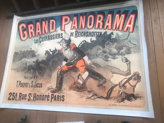 FRENCH GRAND PANORAMA 1880's POSTER