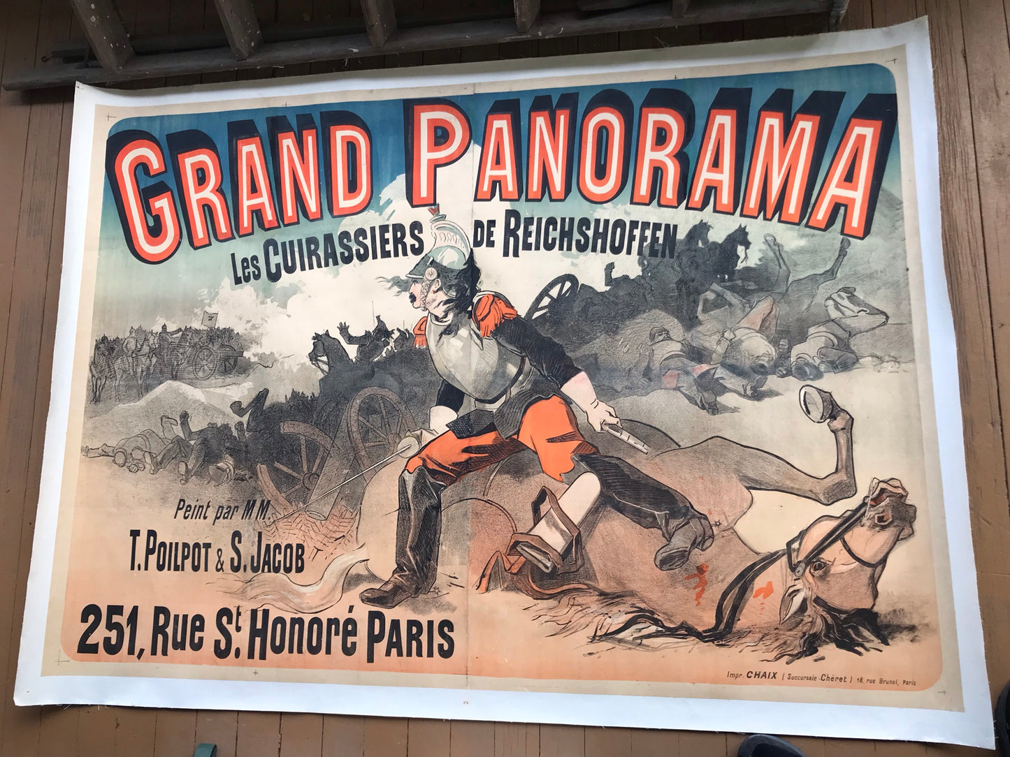 FRENCH GRAND PANORAMA 1880's POSTER