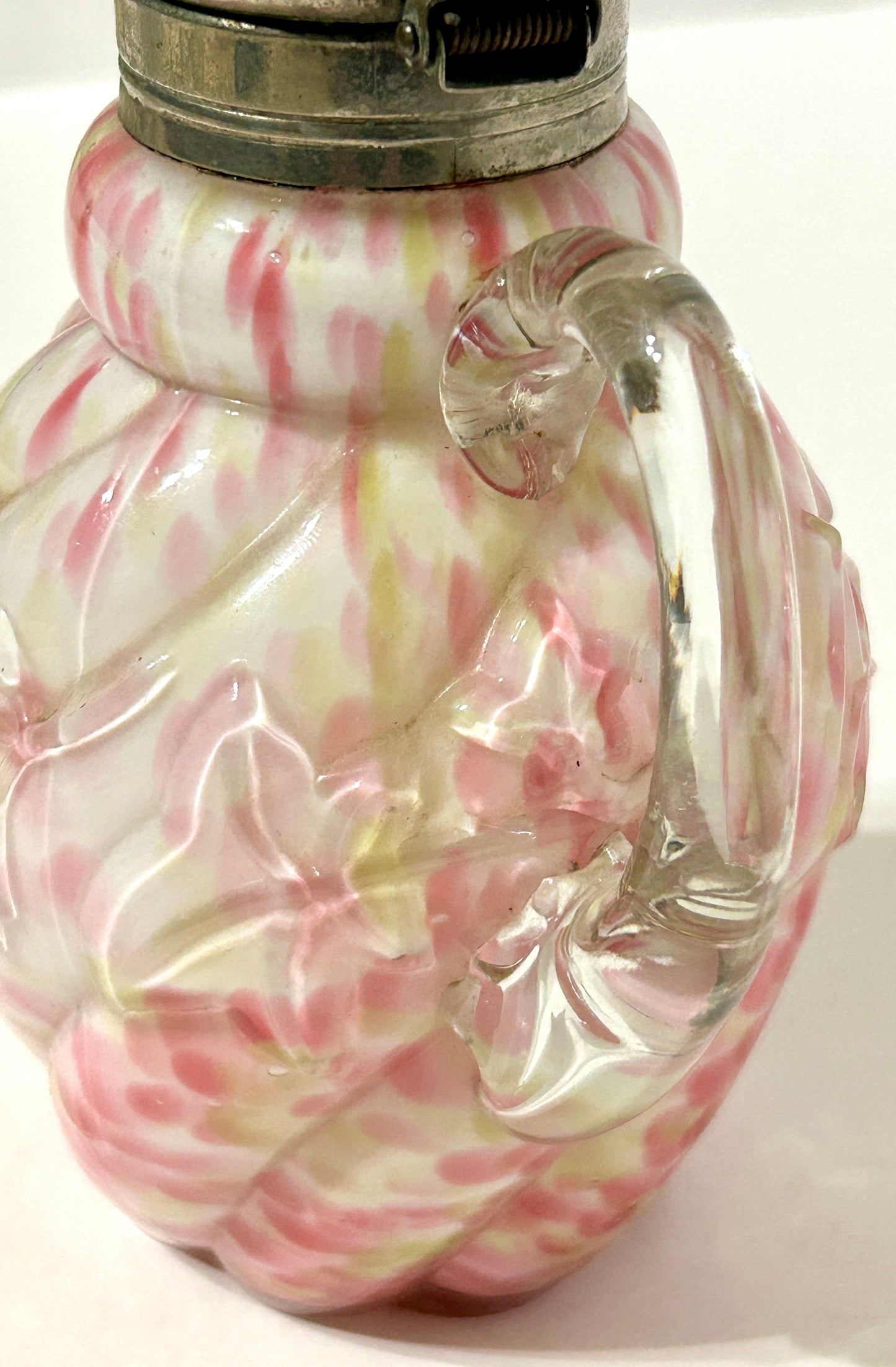 NORTHWOOD GLASS ROYAL OAK SPATTER GLASS SYRUP